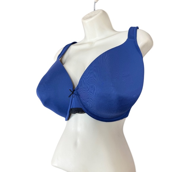 Cacique Lightly Lined Full Coverage Navy Blue Bra Women's Size 44DDD - Picture 7 of 15